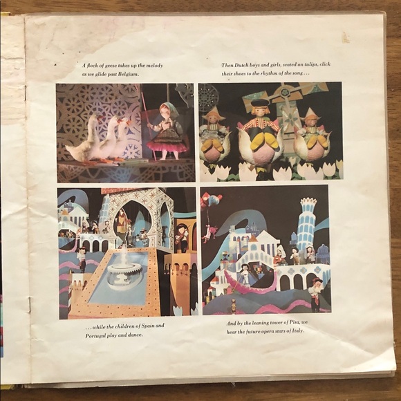 Walt Disney It’s A Small World Album Cover Story Book Insert - Picture 14 of 14